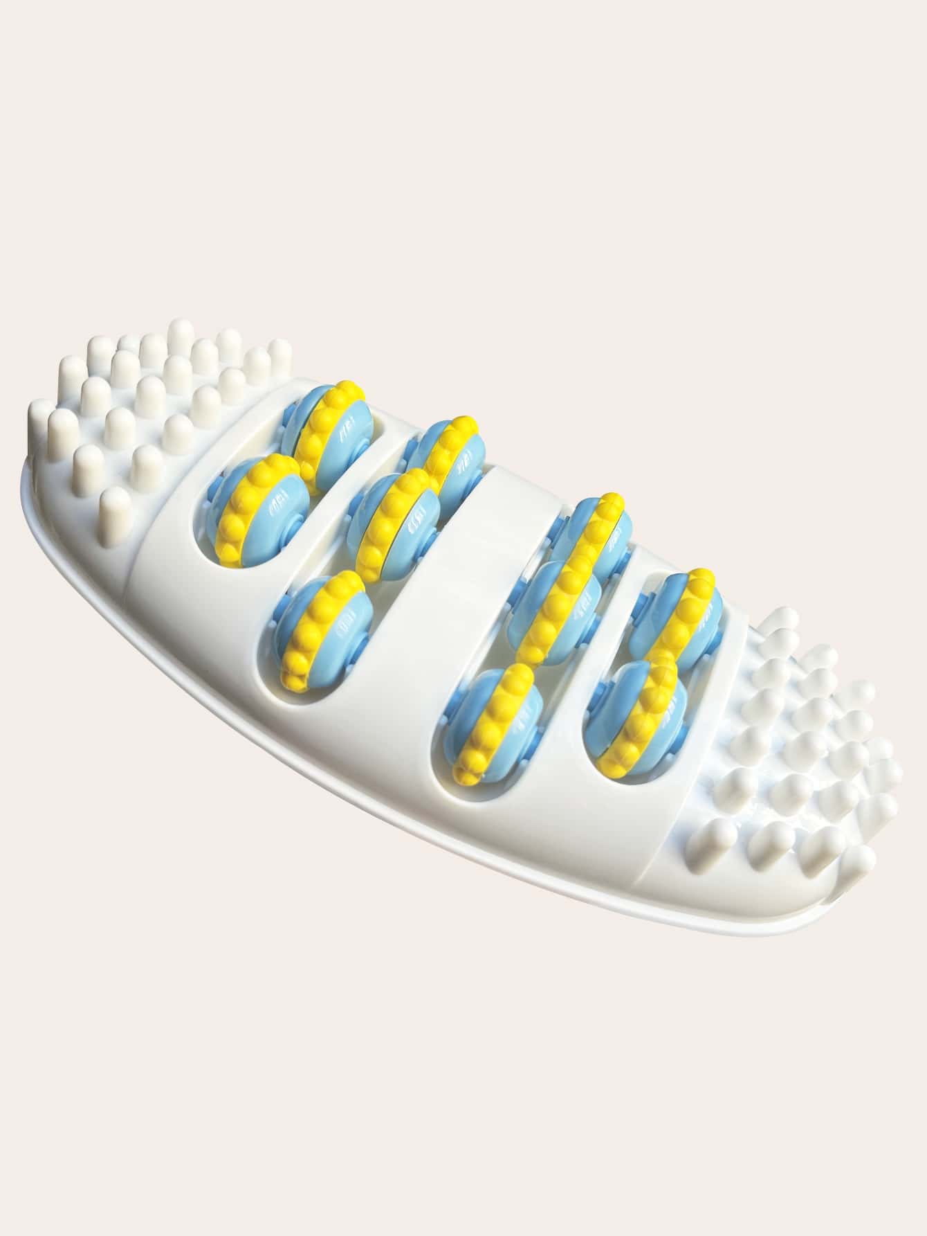 1pc Foot Massage Roller, Foot Acupressure Point Massager Roller Relax Plantar, Heel, Arch, Reflexology Tool For Relaxation, The Best Gift For Parents - White - View 1