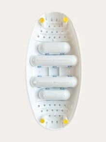 1pc Foot Massage Roller, Foot Acupressure Point Massager Roller Relax Plantar, Heel, Arch, Reflexology Tool For Relaxation, The Best Gift For Parents - White - View 2