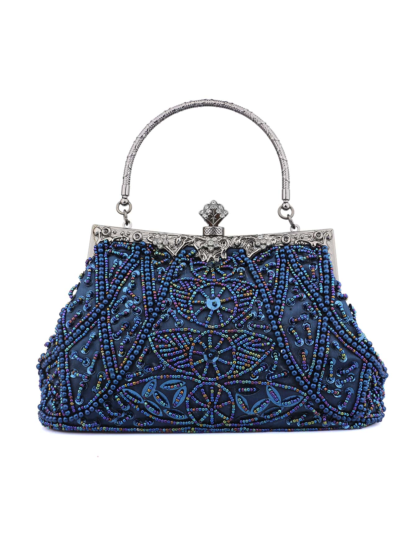 Túi xách nữ buổi tối - Màu xanh hải quân - Xem 1