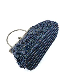 Túi xách nữ buổi tối - Màu xanh hải quân - Xem 9