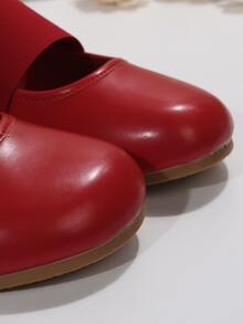 Women Slip-On Flat Shoes, Funky Ballet Flats Red - Red - View 6