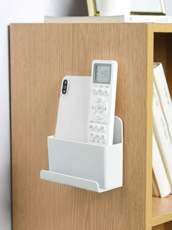 1pc Wall Mounted Remote Control Storage Box, Modern PP TV Remote