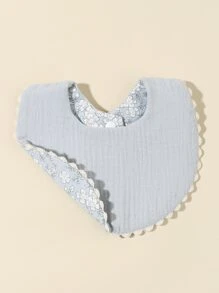 1 chiếc yếm hoa cho bé - Màu xanh lam - Xem 1