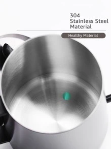 350ml Stainless Steel Pour Over Coffee Kettle With Long Spout Filter For Home Use And Outdoor Camping School Supplies Back To School - Black - View 4