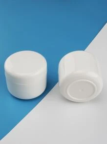 2 chai gói phụ kem dưỡng da mặt 50ml, có nắp đậy cho son dưỡng môi, kem, đồ trang điểm, mỹ phẩm, mẫu thử, thuốc mỡ và các sản phẩm làm đẹp khác - trắng - Xem 2