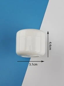 2 chai gói phụ kem dưỡng da mặt 50ml, có nắp đậy cho son dưỡng môi, kem, đồ trang điểm, mỹ phẩm, mẫu thử, thuốc mỡ và các sản phẩm làm đẹp khác - trắng - Xem 4