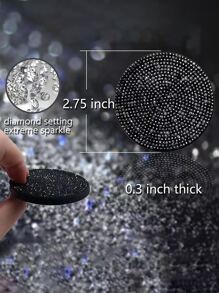 1入組水鑽裝飾汽車杯墊