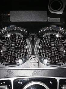 1入組水鑽裝飾汽車杯墊