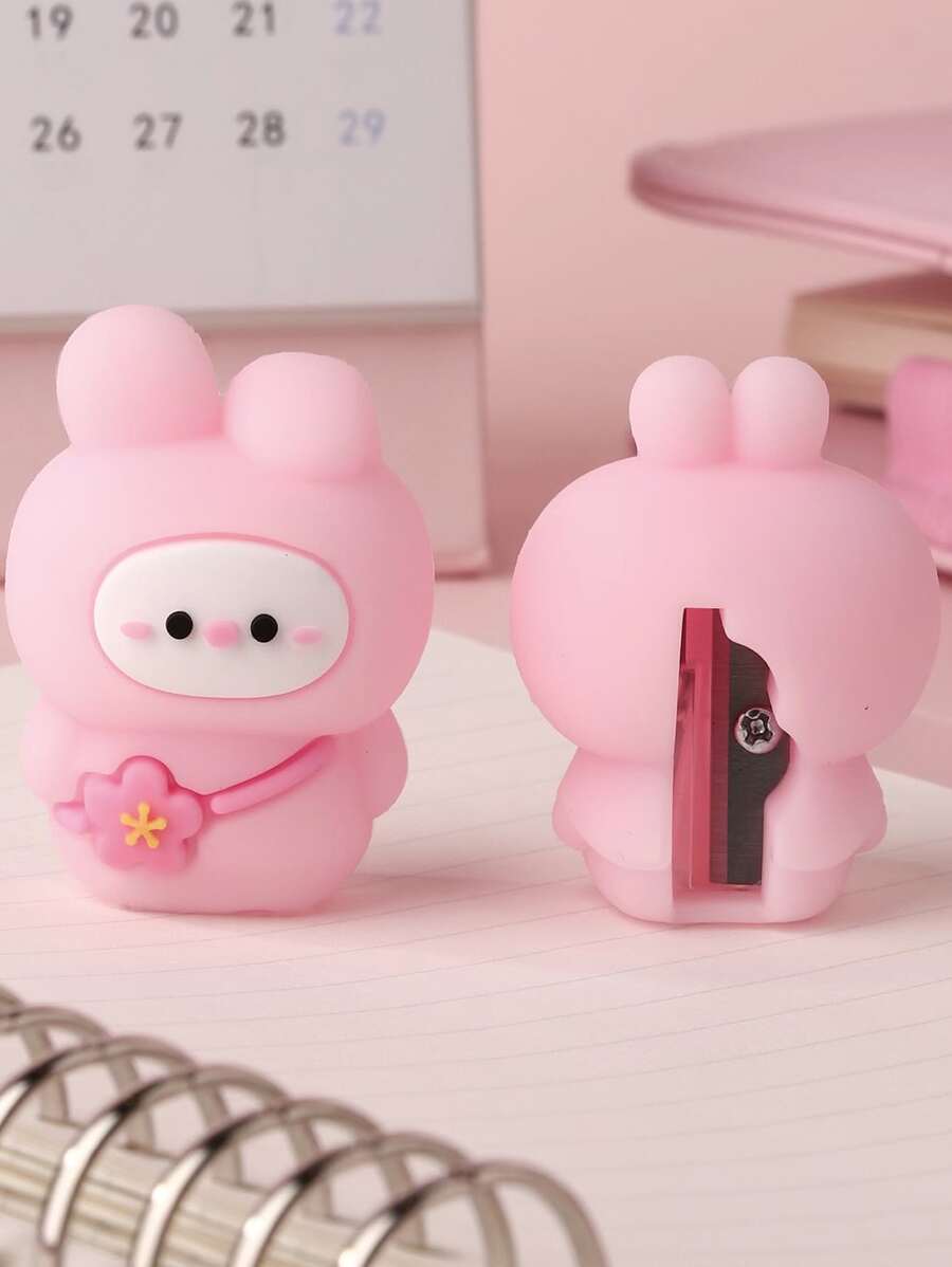 1 cái Gọt bút chì thiết kế hoạt hình - Hồng - Xem 1