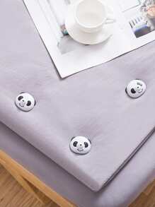 2pcs Panda Design Bed Sheet Fixing Clip, Cute Plastic Bed Sheet Gripper For Home - Black and White - View 5