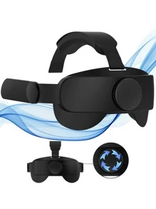 1pc Replacement Head Strap Compatible With Oculus Quest 2, Enhance Support And Comfort, Head Strap Only - Black - View 5