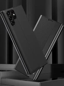 字母圖案磁性手機殼 - 黑色 - 查看 2