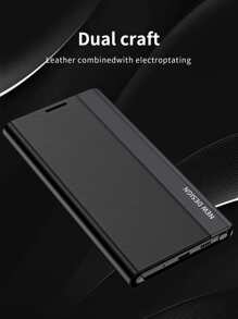 字母圖案磁性手機殼 - 黑色 - 查看 3