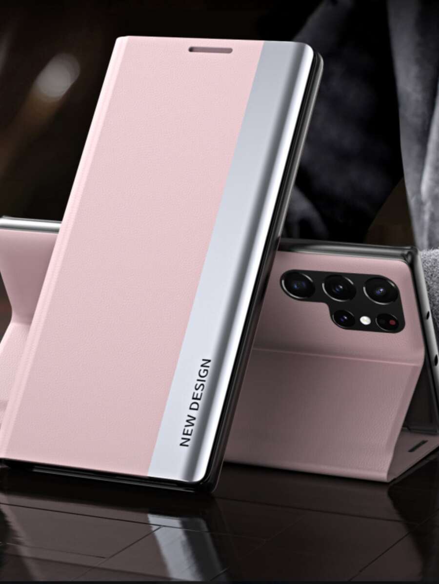 第4代磁性汽車支架配皮套,適用於apple Iphone 7/8/x/xs/xr/11/12/13/14/15 Pro Max,三星s22/23/24+,ua04/a05/a14/a15/a24/a25/a34/a54s,小米,oppo,vivo,紅米note 13c - 粉色 - 查看 1