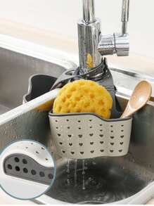 1 Bếp Nhà Tổ Chức Có Thể Điều Chỉnh Tích Tắc Bồn Rửa Miếng Bọt Biển Giá Đỡ Bếp Treo Rổ Thoát Nước Vật Dụng Nhà Bếp - Nhiều màu - Xem 1
