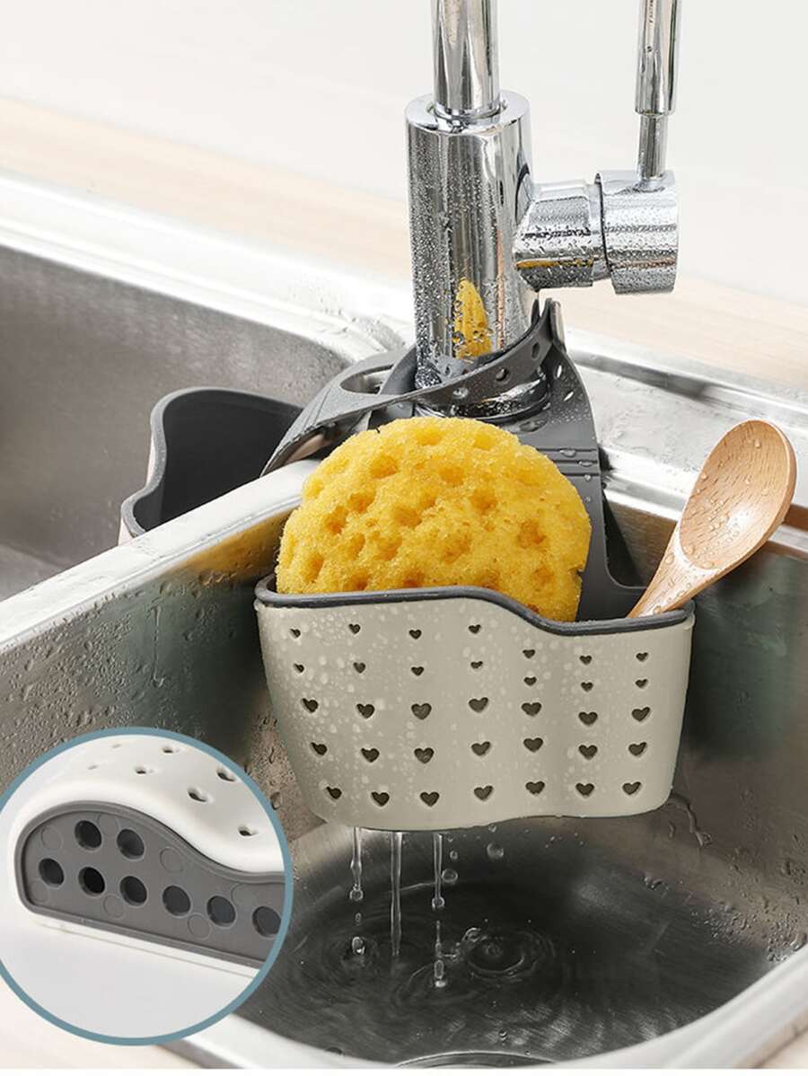 1 Bếp Nhà Tổ Chức Có Thể Điều Chỉnh Tích Tắc Bồn Rửa Miếng Bọt Biển Giá Đỡ Bếp Treo Rổ Thoát Nước Vật Dụng Nhà Bếp - Nhiều màu - Xem 1