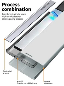 Funda para móvil magnética - Plateado - Ver 5