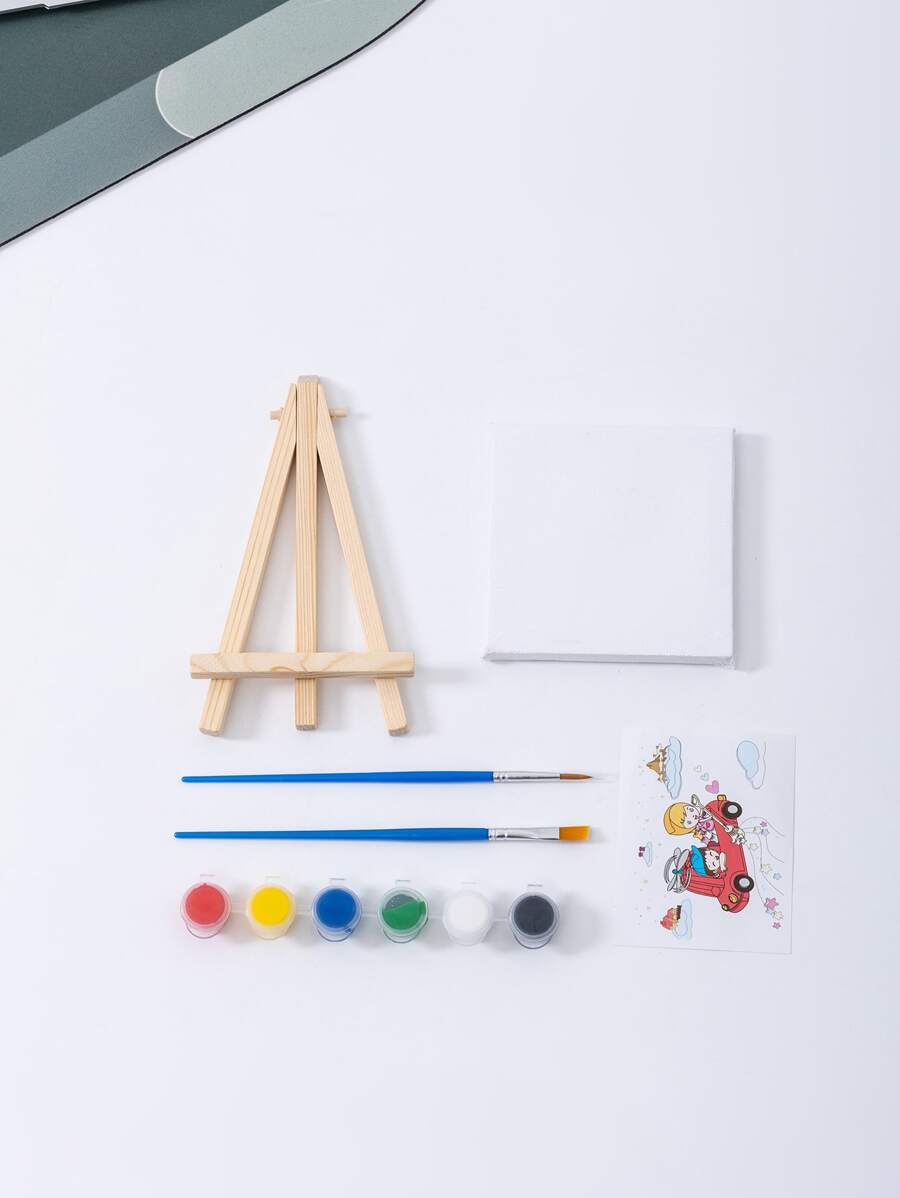 1set DIY Drawing Board & Art Brush - Multicolor - View 1