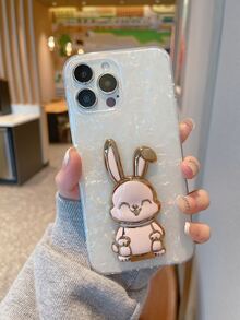 Funda para móvil con diseño de conejo con soporte - Multicolor - Ver 1