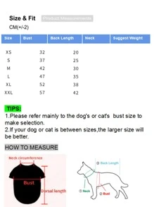 1pc Flower Decor Pet Dress - Multicolor - View 6