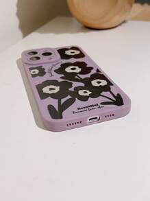 Floral Pattern Phone Case - Multicolor - View 3