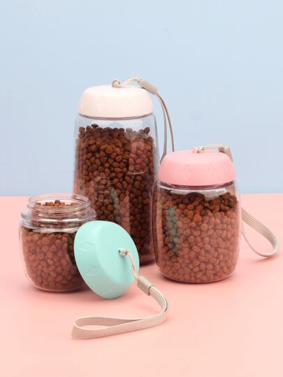 1 peça pote de petiscos para animais de estimação de cor aleatória, para passeio com cachorro, bolsa para petiscos, bolsa para passear com cachorro