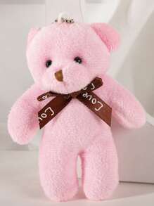 1pc Cartoon Bear Design Random Pet Plush Toy - Multicolor - View 4