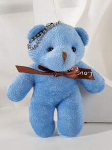 1pc Cartoon Bear Design Random Pet Plush Toy - Multicolor - View 5