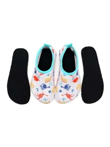 男童卡通圖案水鞋學院風戶外水襪