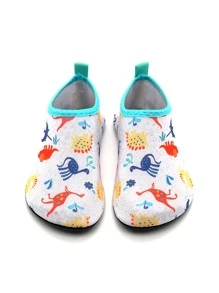 男童卡通圖案水鞋學院風戶外水襪