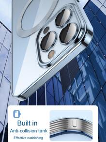 Hadaasi Blue Electroplated Magnetic Brushed Space Case With Built-In Lens Protector, Ultra-Thin Phone Case Compatible With IPhone 17 Pro/17 Pro Max/17 Air/17/16 Pro/16 Pro Max/16 Plus/16/16E/15 Pro/15 Pro Max/15 Plus/15/14 Pro/14 Pro Max/14 Plus/14/13 Pro/13 Pro Max/13/12 Pro/12 Pro Max/12/11 Pro Max/11/11 Pro - Blue - View 9