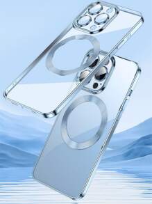 Hadaasi Blue Electroplated Magnetic Brushed Space Case With Built-In Lens Protector, Ultra-Thin Phone Case Compatible With IPhone 17 Pro/17 Pro Max/17 Air/17/16 Pro/16 Pro Max/16 Plus/16/16E/15 Pro/15 Pro Max/15 Plus/15/14 Pro/14 Pro Max/14 Plus/14/13 Pro/13 Pro Max/13/12 Pro/12 Pro Max/12/11 Pro Max/11/11 Pro - Blue - View 10