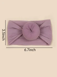 6pcs Baby Bow Decor  Hair Band - Multicolor - View 3