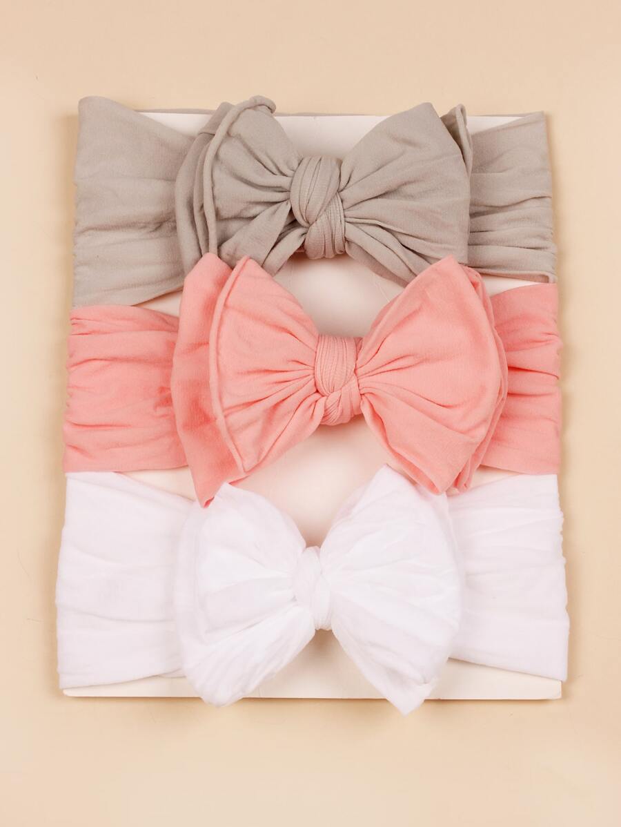 3 gói băng đô trang trí nơ cho bé - Nhiều màu - Xem 1