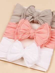 3 gói băng đô trang trí nơ cho bé - Nhiều màu - Xem 4