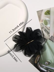 1个花朵装饰发夹，优雅情人节爪夹发卡，适合上学、节日、派对等场合，也可用作发夹、发卡、配饰、夏季、假日、旅行、头部装饰、节日等。 - 黑色 - 查看 3