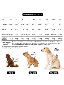 1pc Zipper Pocket Design Pet Hoodie - Red - View 4