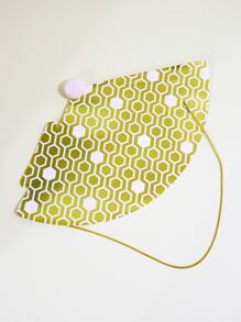 1 Mũ Giấy Họa Tiết Hình Học Pom Pom Trang Trí Tiệc Nón Dự Tiệc Cung Cấp - Nhiều màu - Xem 5