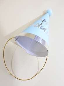 1 mũ giấy, mũ tiệc đồ họa khẩu hiệu cho sinh nhật - Nhiều màu - Xem 6