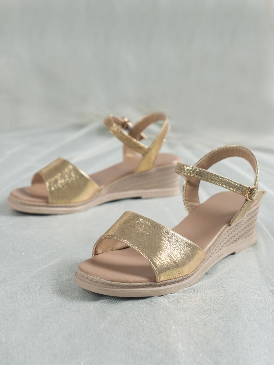 Giày bệt dày và Dép nêm Nữ - Vàng - Xem 1