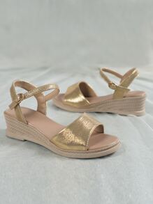 Giày bệt dày và Dép nêm Nữ - Vàng - Xem 5