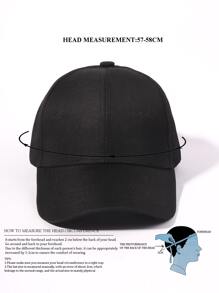 Einfarbige Baseballkappe