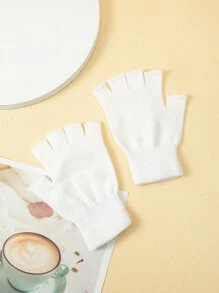 Găng tay cụt ngón - trắng - Xem 1