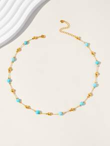 Collar con diseño de cuenta - Multicolor - Ver 2