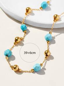 Collar con diseño de cuenta - Multicolor - Ver 3