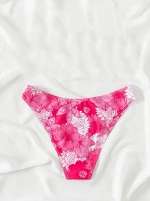SHEIN Swim Đáy Bikini Nữ Hoa Tất cả trên in - Nhiều màu - Xem 2