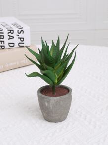 1入組塑料人造盆栽用於家庭辦公室餐桌裝飾假盆栽裝飾品