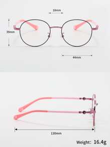 女孩金屬框眼鏡
