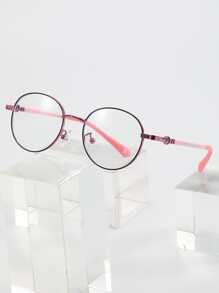 女孩金屬框眼鏡