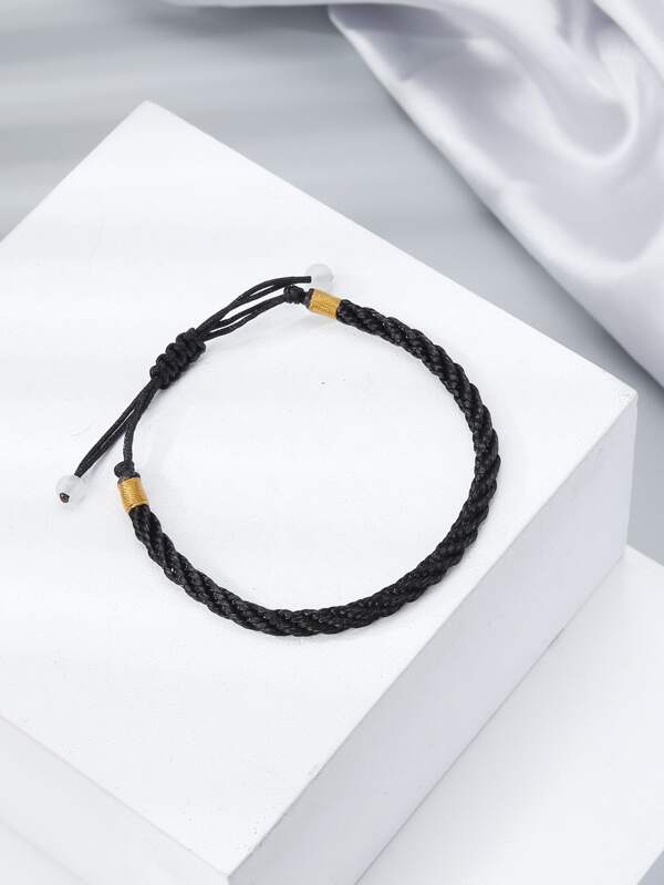 Bead Decor Braided Bracelet Lucky String Bracelets, String Charms